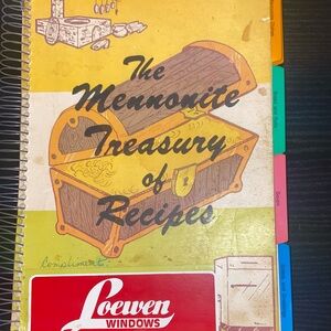 VINTAGE THE MENNONITE TREASURY OF RECIPES COOKBOOK BOOK RECIPES Pleas See Pics